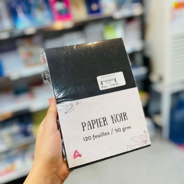 papier noir 120 feuilles